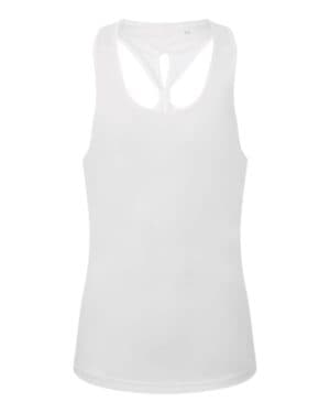 WHITE Tridri TD042 women's knot back venus tank