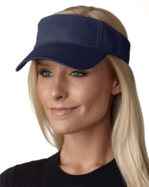 NAVY Adams headwear AC101 ace vat-dyed twill visor
