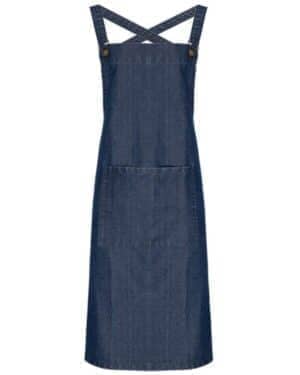 INDIGO DENIM Artisan collection by reprime RP129 cross back barista bib apron