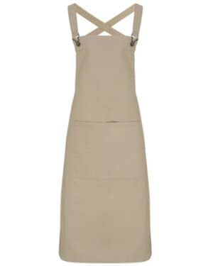 KHAKI Artisan collection by reprime RP129 cross back barista bib apron