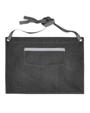 BLACK DENIM RP128 domain contrast denim waist apron with pocket