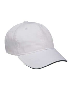WHITE/ BLACK Adams headwear LP107 icon sandwich cap
