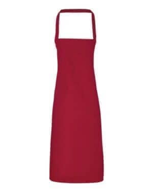 BURGUNDY Artisan collection by reprime RP102 organic cotton bib apron