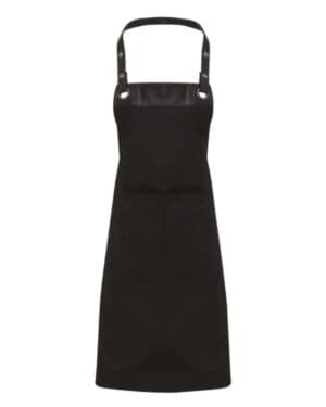 BLACK/ BLACK Artisan collection by reprime RP123 espresso bib apron with pocket