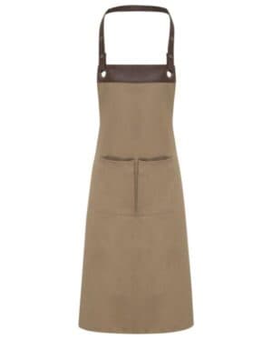Artisan collection by reprime RP123 espresso bib apron with pocket