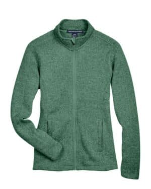 FOREST HEATHER DG793W women's bristol full-zip sweater fleece jacket