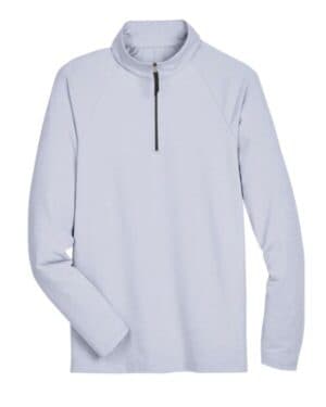 NAVY DG480 men's crownlux performance clubhouse micro-stripe quarter-zip pullover