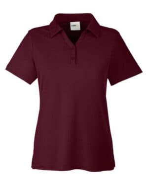 BURGUNDY Core365 CE112W women's fusion chromasoft pique polo