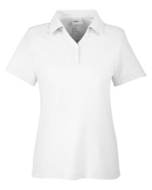 WHITE Core365 CE112W women's fusion chromasoft pique polo