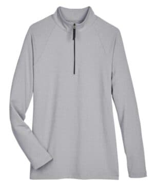 DG480W women's crownlux performanceclubhouse micro-stripe quarter-zip pullover