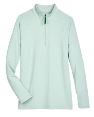 DG480W women's crownlux performanceclubhouse micro-stripe quarter-zip pullover