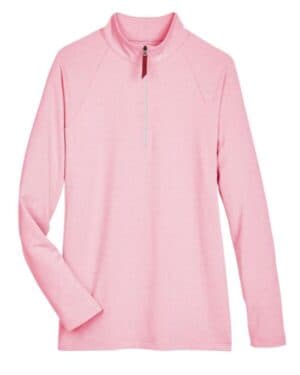 RED DG480W women's crownlux performanceclubhouse micro-stripe quarter-zip pullover