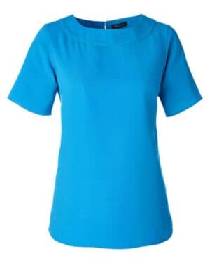 OCEAN BLUE Devon & jones DP613W women's perfect fit boat neck blouse