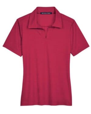 RED HEATHER DG22W women's crownlux performanceaddress melange polo