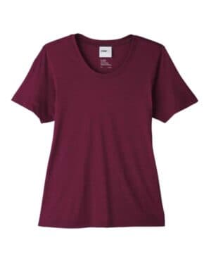BURGUNDY CE111W women's fusion chromasoft performance t-shirt