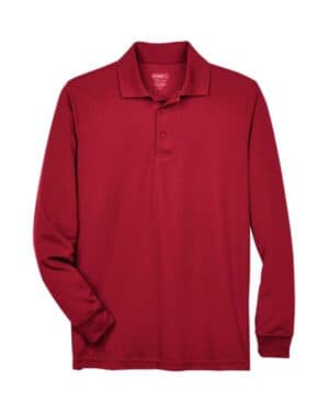 88192 men's pinnacle performance long sleeve piqu polo