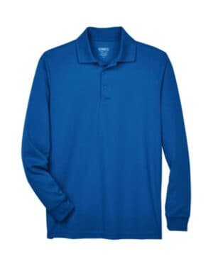 TRUE ROYAL 88192 men's pinnacle performance long sleeve piqu polo
