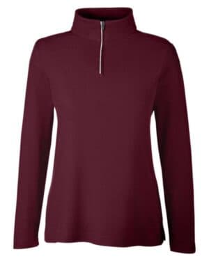 CE405W women's fusion chromasoft pique quarter-zip pullover