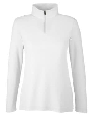 WHITE CE405W women's fusion chromasoft pique quarter-zip pullover