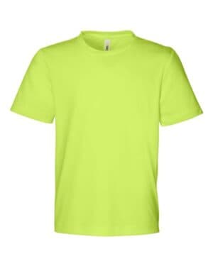 SAFETY YELLOW Core365 CE10Y youth capital performance t-shirt