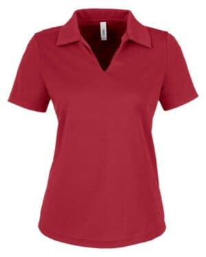 CLASSIC RED Core365 CE104W women's market snag protect mesh polo