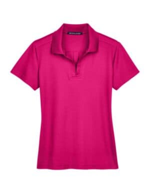 CROWN RASPBERRY Devon & jones DG20W women's crownlux performanceplaited polo