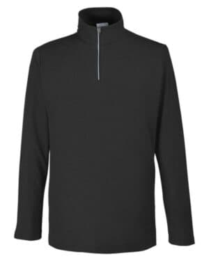 BLACK CE405 men's fusion chromasoft pique quarter-zip pullover