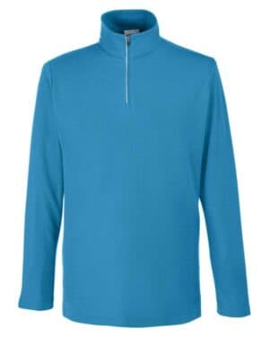 ELECTRIC BLUE CE405 men's fusion chromasoft pique quarter-zip pullover