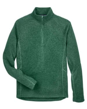 FOREST HEATHER DG792 unisex bristol sweater fleece quarter-zip pullover