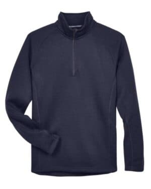 NAVY DG792 unisex bristol sweater fleece quarter-zip pullover