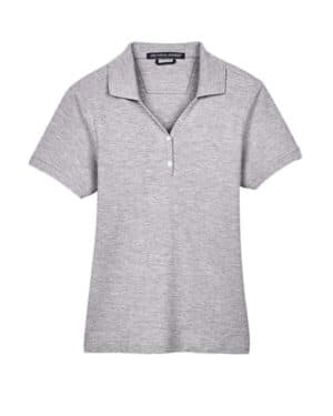 GREY HEATHER Devon & jones D100W women's pima piqu polo