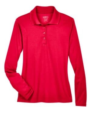 78192 women's pinnacle performance long sleeve piqu polo