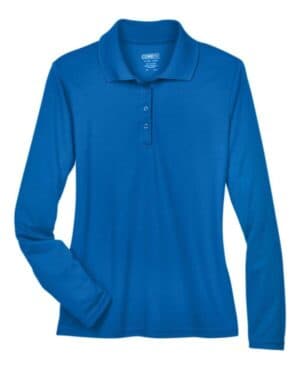 TRUE ROYAL 78192 women's pinnacle performance long sleeve piqu polo