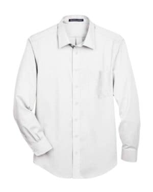 DG530 men's crown collection solid stretch twill woven dress shirt