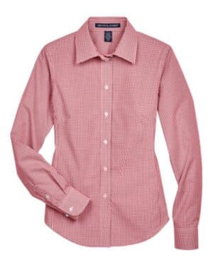 RED D640W women's crown collection gingham check woven dress shirt
