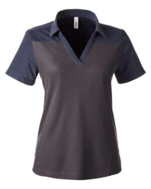CE112CW women's fusion chromasoft colorblock polo