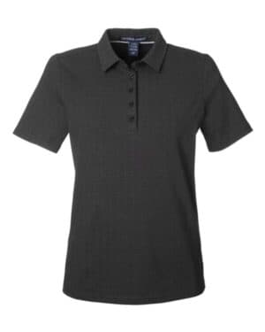 BLACK/ GRAPHITE Devon & jones DG101W women's crownlux performance geo polo