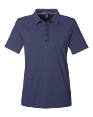 NAVY/ FRENCH BLUE Devon & jones DG101W women's crownlux performance geo polo