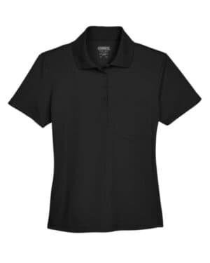 BLACK 78181P women's origin performance piqu polo with pocket