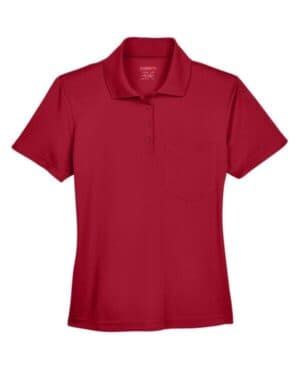CLASSIC RED 78181P women's origin performance piqu polo with pocket