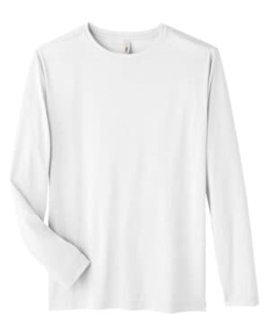 WHITE CE111L unisex fusion chromasoft performance long sleeve t-shirt