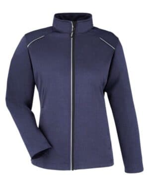 CLASSIC NAVY HEATHER CE708W women's techno lite three-layer knit tech-shell