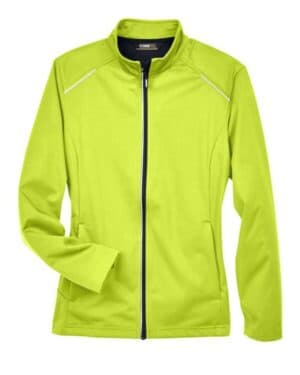 SAFETY YELLOW CE708W women's techno lite three-layer knit tech-shell