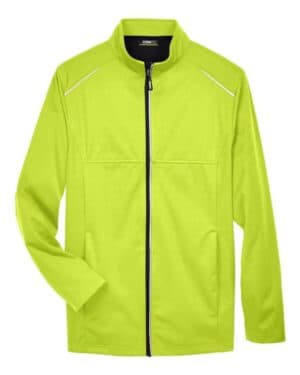 SAFETY YELLOW CE708 men's techno lite three-layer knit tech-shell