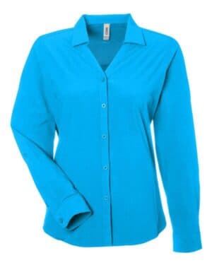 ELECTRIC BLUE CE510LW women's ultra uvp long sleeve marina shirt