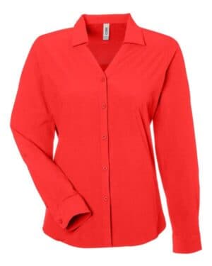 MARINA RED CE510LW women's ultra uvp long sleeve marina shirt