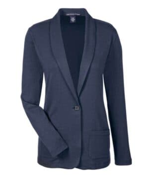 NAVY Devon & jones DP462W women's perfect fit shawl collar cardigan