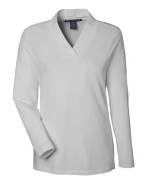 GREY Devon & jones DP121W women's raleigh shawl collar knit top