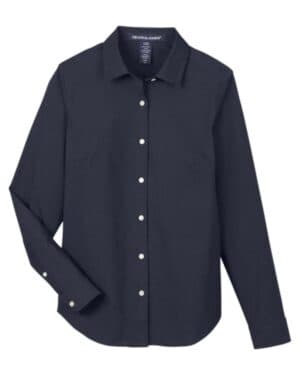 DG505W women's crownlux performance spencer poplin dress shirt