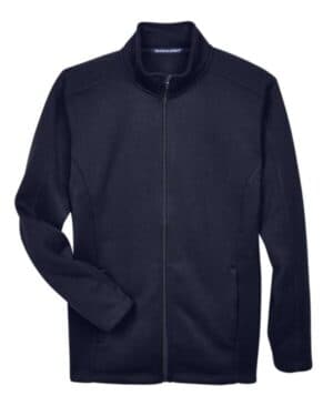 NAVY DG793 men's bristol full-zip sweater fleece jacket